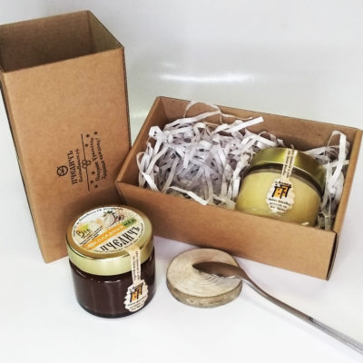 Медовый набор “Инь&Янь МИНИ”_шоколадная паста на меду, десертный мёд