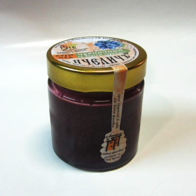 Мёд с черникой и черёмухой ТМ Пчеличъ, 200 мл в стеклянной банке